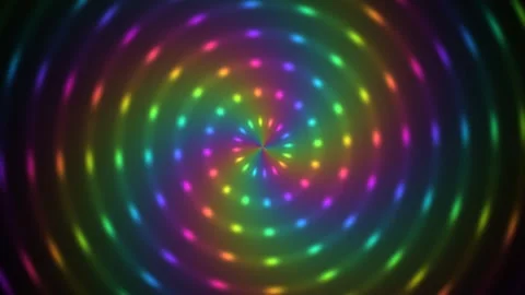Multicolor light circles rotate Stock Footage 339679136