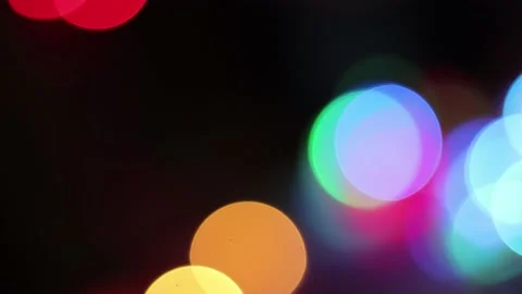 Multicolor lights bokeh sparkling blinking at night during festival celebrati Video stock 221741822