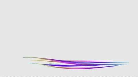 Multicolor Lines Lower Thirds 5 Version In 1, Alpha Channel Stock Footage 236668511