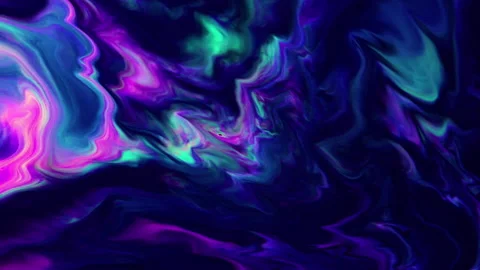 Multicolor Liquid Dark Background Stock Footage 206392211