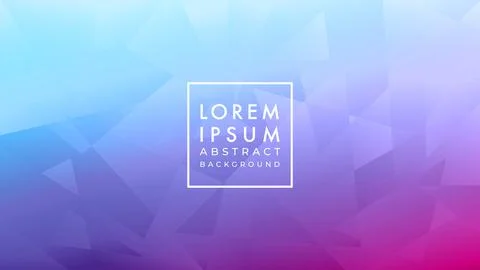 Multicolor low poly pattern vector illustration. Blue purple pink soft cybe.. Illustrazione stock