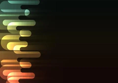 Multicolor melt overlap abstract bubble background Stock Illustration