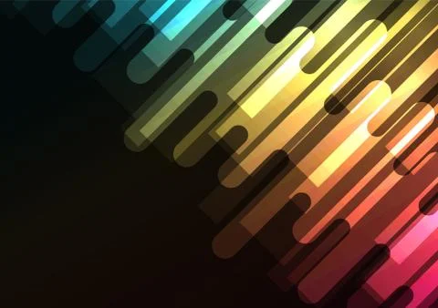 Multicolor melt overlap abstract square background Stock Illustration