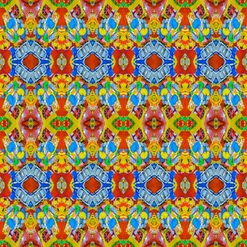 Multicolor Modern Collage Seamless Pattern Digital collage technique color... Stock Photos