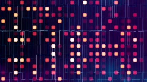 Multicolor mosaic noise gradient abstract animated background Stock Footage 290855747