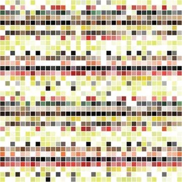 Multicolor Mosaic Tiles Textured Pattern Illustrazione stock