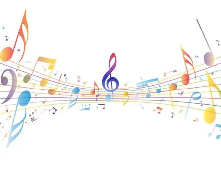 Multicolor musical Stock Illustration