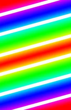 Multicolor neon abstract with glowing lines across Stock Illustration
