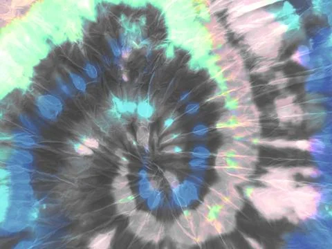 Multicolor Neon Disco Concept. Circular Folk Art. Foto stock
