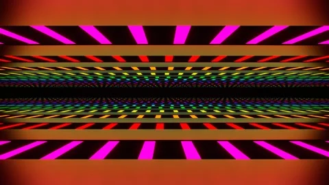 Multicolor Neon Line Area Background VJ Loop in 4K Stock Footage 304533719