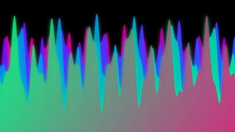 Multicolor Neon Liquid Flow Loop Animation 库存影片 333028636