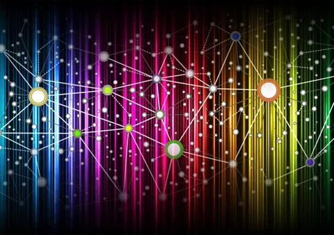 Multicolor net Stock Illustration