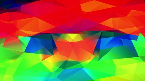 Multicolor numeric mosaic of shape and polygon geometrical abstract forms Vídeos de archivo 128352090