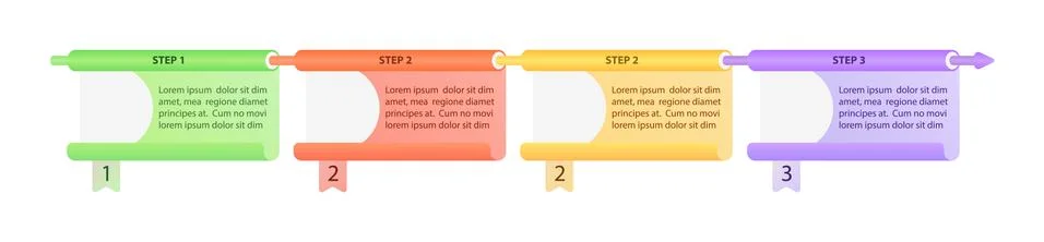 Multicolor organization vector infographic template 스톡 일러스트