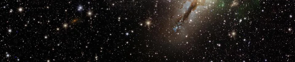 Multicolor outer space. Star field and nebula in deep space many light year.. Foto stock