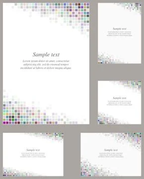 Multicolor page corner design template Ilustração Stock