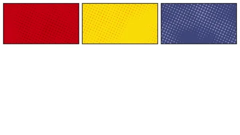 Multicolor panels in retro comics book style animation. minimal vintage motion Stock-Footage 149934400