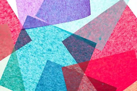 Multicolor paper squares abstract background Stock Photos