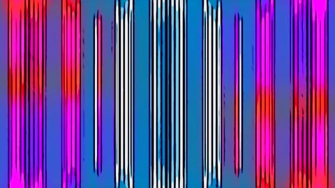 Multicolor parallel stripes move perpendicularly. Motion. Vertical bright Stock Footage 234331721