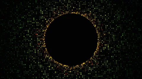 Multicolor particles forming hole. Stock Footage 64129840