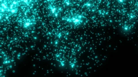 MULTICOLOR particles glowing on the black background. Black background with l Stock Footage 218579641