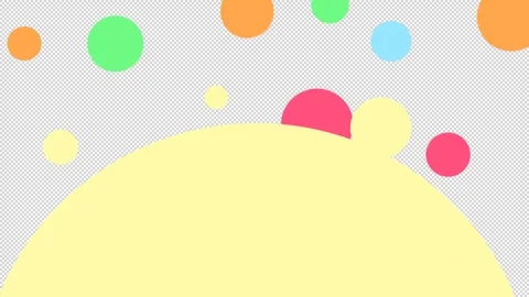 Multicolor pastel bubble transition with alpha channel Video stock 330146504