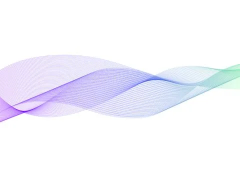 Multicolor pastel curve line layer abstract background Stock Illustration
