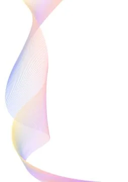 Multicolor pastel curve line layer abstract background Stock Illustration