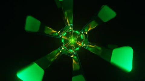 Multicolor patterns dance rhythmically in an abstract VJ Loop display. Stock Footage 268844378