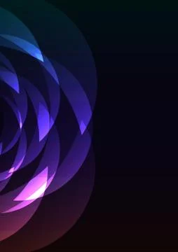 Multicolor petal overlap layer abstract background Illustrazione stock