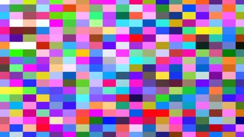 Multicolor Pixel Error Screen Stock Footage 336062759