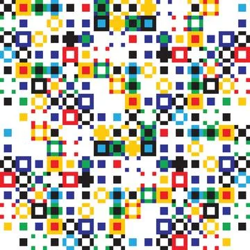 Multicolor Pixel Glitch Effect Textured Pattern Illustrazione stock