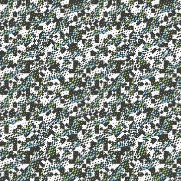 Multicolor Pixel Glitch Effect Textured Pattern Illustrazione stock