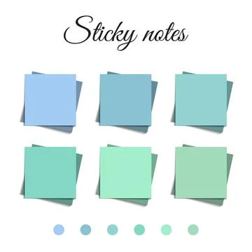 Multicolor post it notes isolated background. Colored sticky note set. Vect.. Stock Illustration