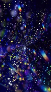 Multicolor Prism Bokeh Particle Vortex Abstract Background Stock Illustration
