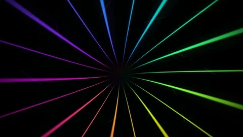 Multicolor Radial Light Rays Seamless Loop Stock Footage 340525291