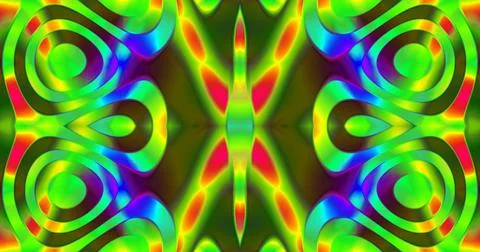 Multicolor Rainbow Fluorescent Neon Abstract Pattern Background Illustrazione stock