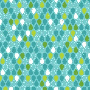 Multicolor raindrops seamless pattern Stock Illustration