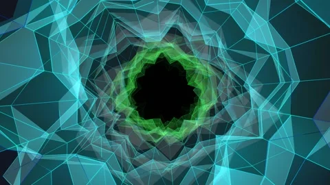 Multicolor Reverse Fragment Tunnel Background VJ Loop in 4K Stock Footage 265029236