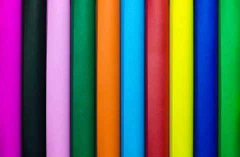 Multicolor roll paper. Stock Photos