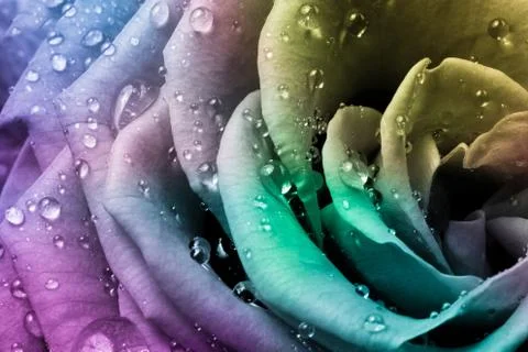 Multicolor rose Stock Photos