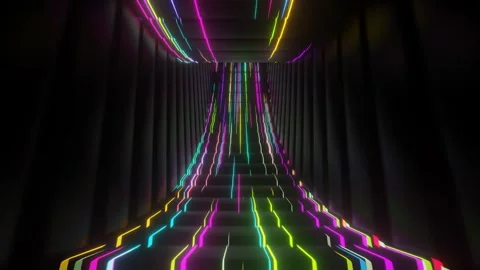 Multicolor Roundabout Circulation Background VJ Loop in 4K Stock Footage 249324770