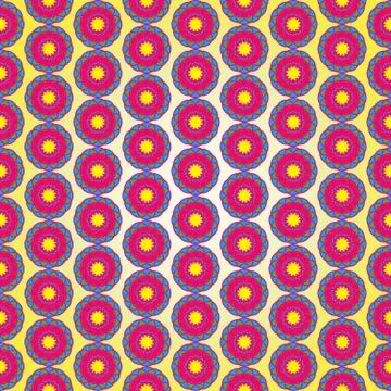 Multicolor seamless floral pattern Stock Illustration
