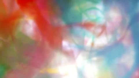 Multicolor see-through fabric pattern, Blur effect, Abstract colorful background 写真素材