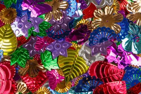 Multicolor sequins Foto stock