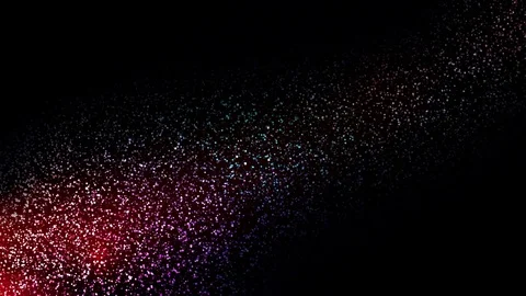 Multicolor shine abstract design elements on the black background. Stock Footage 85067650