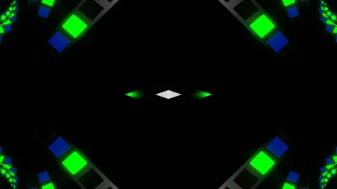 Multicolor Slow Strobe Spiral Kaleidoscope Background VJ Loop in 4K Stock-Footage 330303550