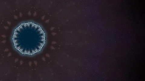 Multicolor small abstract pattern on the side absorbs everything over black Stock Illustration