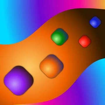 Multicolor soft gradient background gradient blur color background Stock Illustration