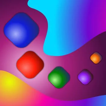 Multicolor soft gradient background gradient blur color background Stock Illustration